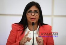 Maduro Colombia En la imagen, la vicepresidenta de Venezuela, Delcy Rodríguez. EFE/Rayner Peña/Archivo