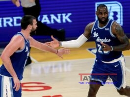 Los Angeles Lakers anunciaron este jueves que visitarán la Casa Blanca en calidad de campeones de la NBA luego de que el presidente electo, el demócrata Joe Biden, asuma el cargo el 20 de enero. EFE/EPA/ALEX GALLARDO/Archivo