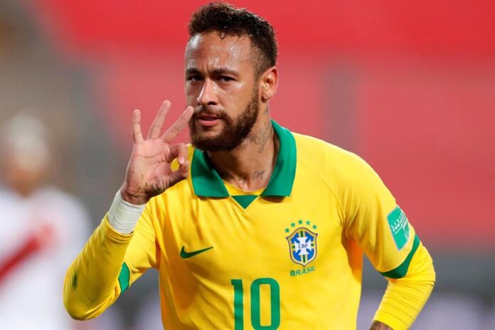 El jugador brasileño Neymar. EFE/Paolo Aguilar/Archivo