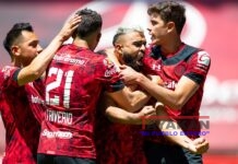 El ecuatoriano Estrada anota dos goles en empate 4-4 de Toluca con Puebla