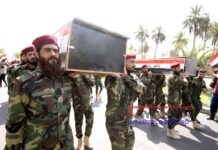 Calma tensa en Siria y funerales por los milicianos en Irak tras el ataque de EE.UU.