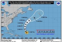 El huracán Sam y la tormenta Víctor se fortalecen en el Atlántico