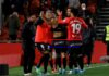 El Mallorca gana al descanso con goles de Salva Sevilla y Ángel