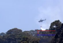 Incendio del cerro mexicano del Tepozteco