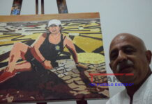 Federico Quesada artista sutiabeño representa a Nicaragua en evento internacional de alfombrista realizado en México