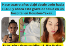 Hace cuatro años viajó desde León hacia EE.UU. y ahora esta grave de salud en un hospital en Houston-Texas