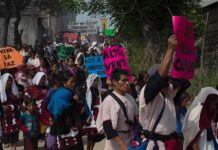 Indígenas protestan para pedir un alto al narcotráfico