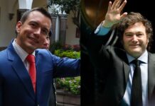 Noboa, el presidente sudamericano más popular, seguido de Milei y Lacalle