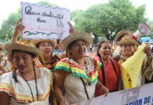 Indígenas bolivianas marchan por sus tierras y contra incendios