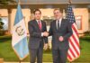 Migración y Seguridad en Agenda Fotografía cedida por la Secretaría de Comunicación Social de la Presidencia de Guatemala del presidente de Guatemala, Bernardo Arévalo de León (d) junto al secretario de Estado de Estados Unidos, Marco Rubio, posando durante un encuentro este martes, en la Casa Presidencial en Ciudad de Guatemala (Guatemala). EFE/ Secretaría de Comunicación Social de la Presidencia de Guatemala