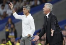 Recuerdos coperos del coliseo madridista El técnico del Real Madrid, Carlo Ancelotti (d) y el de la Real Sociedad vasco, Imanol Alguacil (i). EFE / Juan Carlos Hidalgo.