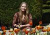 Princesa heredera de los Países Bajos inaugura un jardín de tulipanes