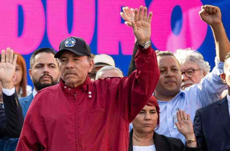 Fotografía del 10 de enero de 2025 del presidente de Nicaragua, Daniel Ortega, en un acto en Caracas (Venezuela). EFE/ Ronald Peña R.