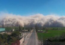 Gran tormenta de arena cubre Perú