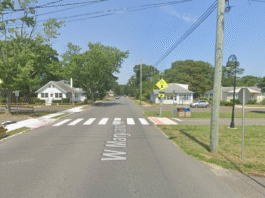 La intersección en Somers Point donde un adolescente murió mientras montaba una e-bike. Captura de pantalla de Google Maps