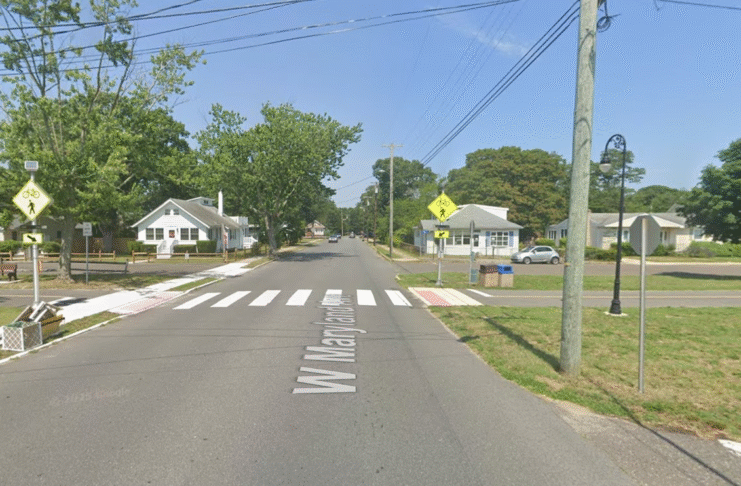 La intersección en Somers Point donde un adolescente murió mientras montaba una e-bike. Captura de pantalla de Google Maps