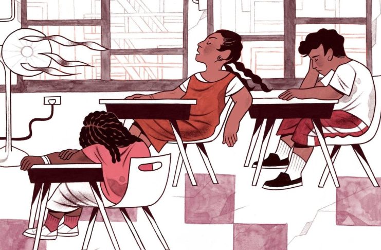 Los edificios escolares en el East Ward de Newark tienen, en promedio, un siglo de antigüedad y la infraestructura necesita reparaciones. Pero la falta de terrenos, el financiamiento estatal y las preocupaciones ambientales tienen soluciones complicadas. (Michelle Perez para Chalkbeat)
