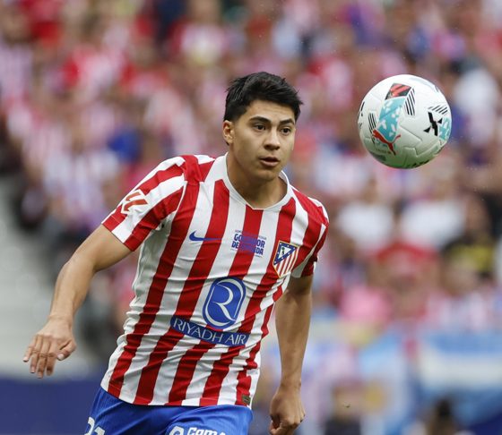 Fotografía de archivo del centrocampista del Atlético de Madrid Obed Vargas durante un encuentro en el Estadio Metropolitano de Madrid. EFE/ Mariscal