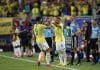 Brasil sonríe por partida doble Momento del ingreso de Neymar (d) al partido de Brasil ante Escocia en el Mundial 2026. Es el primero que juega el '10' en este torneo. EFE/ Alberto Estevez