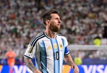 Messi firma su primer triplete mundialista Fotografía del 16 de junio de 2026 en la que se observa a Lionel Messi, de Argentina, durante el partido de la fase de grupos de la Copa Mundial de la FIFA 2026 entre Argelia y Argentina, en Kansas City, Missouri (EE.UU.). EFE/AMY KONTRAS