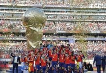 España en el primer puesto de la FIFA tras ganar el Mundial España celebra el título en East Rutherford, NJ, USA. EFE/ Lavandeira Jr