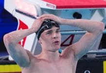 Johannes Liebmann pulveriza el récord del mundo de los 1.500 El alemán Johannes Liebmann estableció un nuevo récord de mundo de los 1.500 libre al imponerse este domingo en la final de los Europeos de París con un tiempo de 14:26.79 minutos. EFE/EPA/FRANCO ARLAND