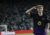 Segunda Jornada LaLigaEA El centrocampista del Barcelona Fermín López celebra tras marcar el 0-4, durante el partido de LaLiga de fútbol que Elche CF y FC Barcelona disputaron en el estadio Martínez Valero. EFE/Manuel Bruque