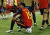 Las estrellas también brillan El delantero de la selección española Lamine Yamal celebra tras marcar el 3-1, durante el partido de la segunda jornada de la Liga de Naciones que España y Croacia disputaron en el estadio Ramón Sánchez-Pizjuán, en Sevilla. EFE/Julio Muñoz