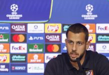 “El equipo es más fuerte en defensa” El defensa eslovaco del Atlético de Madrid Dávid Hancko, en foto de archivo de Sergio Pérez . EFE