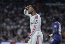 Mbappé persona no grata El delantero del Real Madrid Kylian Mbappé. EFE/Juanjo Martín