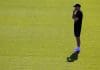 Presión en el Metropolitano Simeone, durante el entrenamiento de este lunes.- EFE/ Sergio Pérez